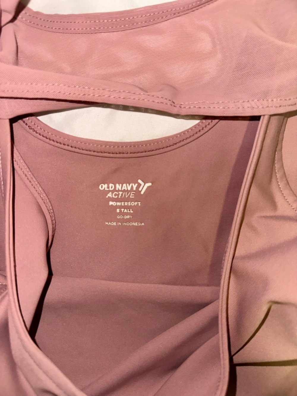 Old Navy Active Powersoft Tank - Dusty Rose